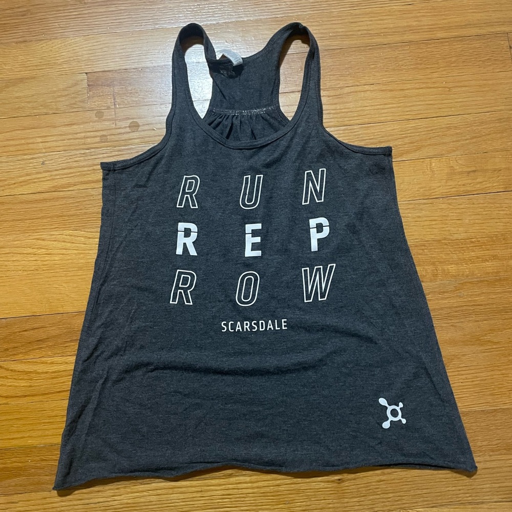 OrangeTheory Run Rep Row Gray Tank